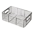 thumbnail image 2 of Lipstore Deep Fryer Basket Organizer, Snack Container, Stainless Steel Wire Presentation Basket, Deep Fryer Basket for Kitchen Counter, Home Table, Restaurant 30cmx25cmx10cm, 2 of 7
