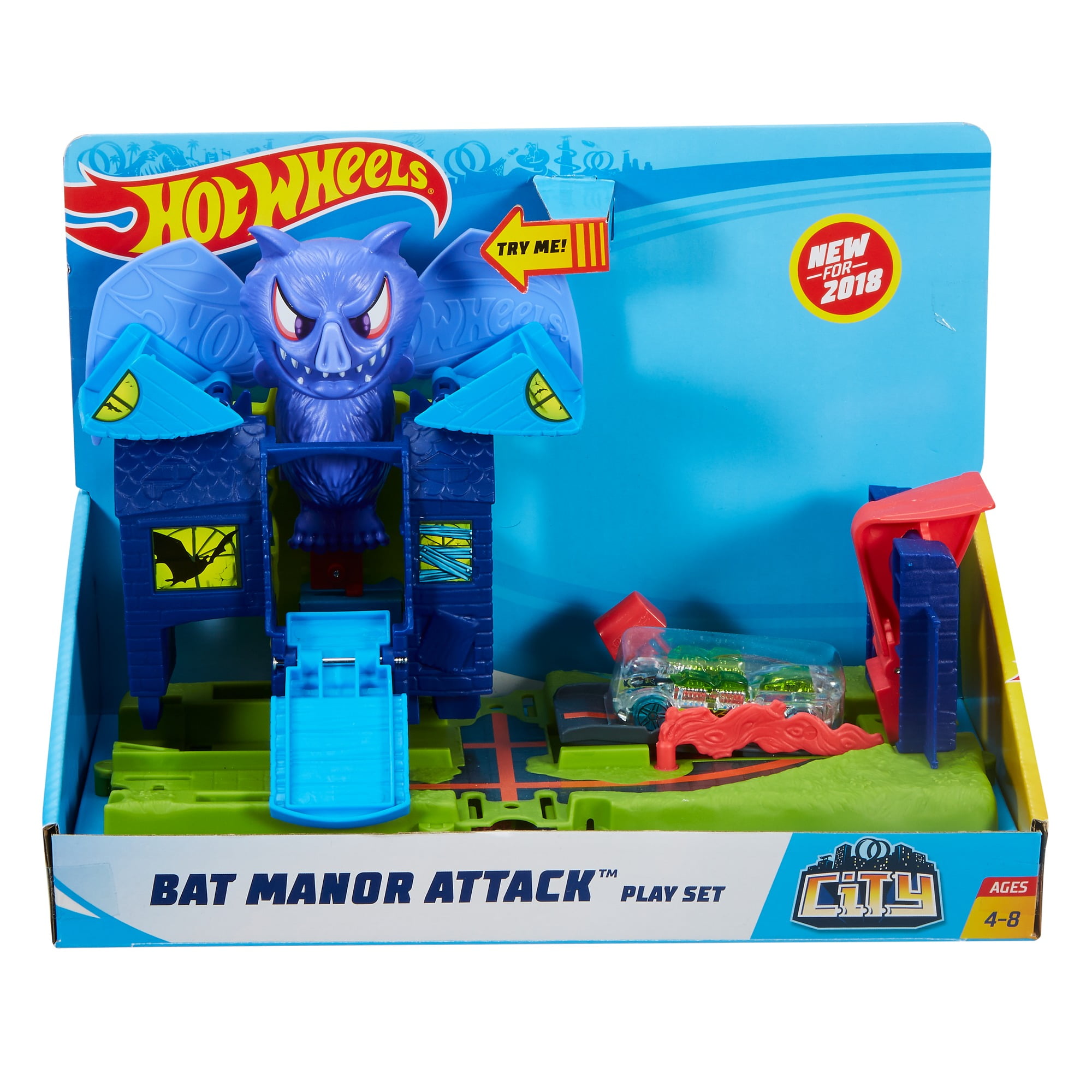 hot wheels city nemesis attack playset