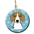 thumbnail image 1 of Snowflake Beagle Ceramic Ornament, 1 of 1