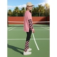 thumbnail image 6 of GYRATEDREAM Girls Clothes Leopard Patchwork Sweatshirt Elastic Waist Sweatpants with Pockets 2PCs Girls' Clothing Sets 6-14T, 6 of 9