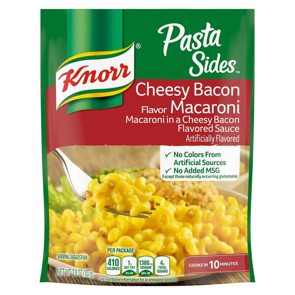 Knorr Pasta Sides Dish Cheesy Bacon Macaroni 3.8 oz