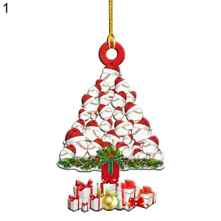 

Chicmine Hanging Pendant Merry Christmas Design Weaher Resistant Wooden Auto Crafts Xmas Tree Decoration Festival Gift