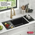thumbnail image 6 of Delta 75B933-33S-WH Everest 32” Workstation Kitchen Sink Undermount Granite Composite, 6 of 7