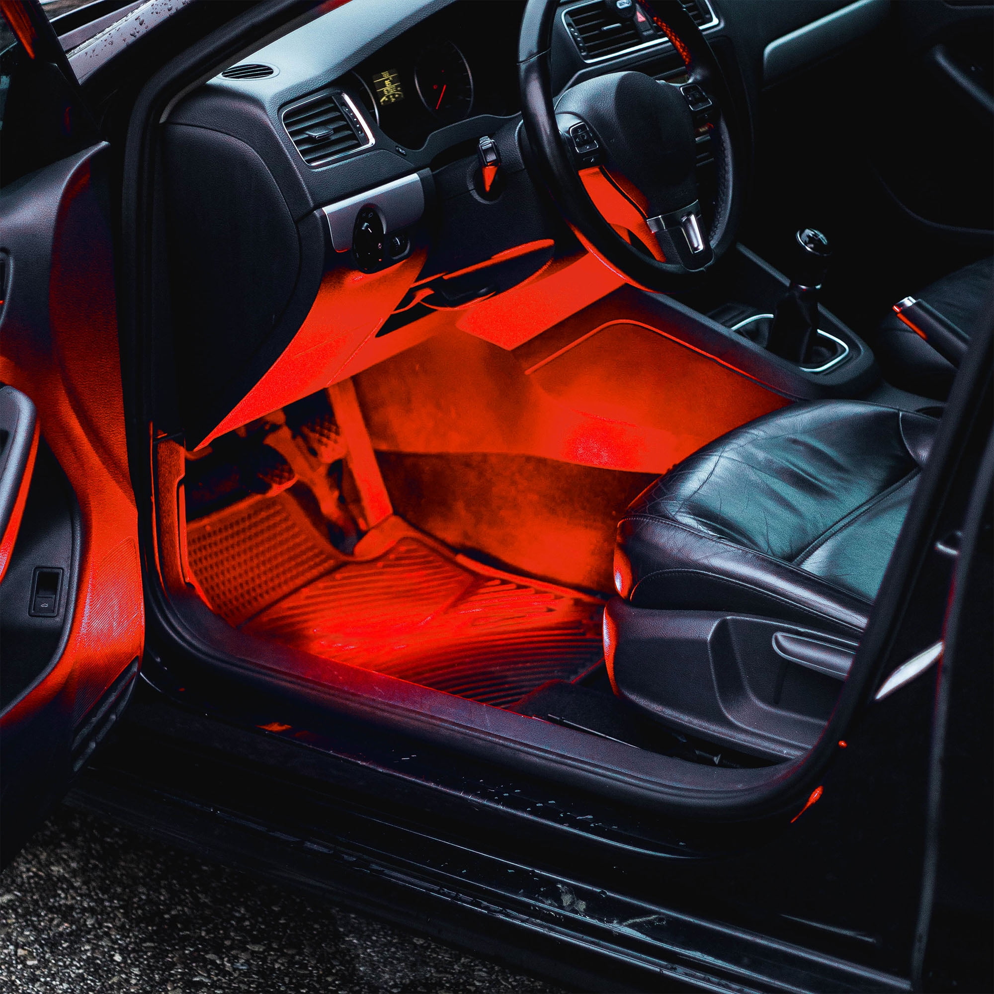 Alpena Ultraglowz Red LED Light Strips Interior Exterior Starter Kit, 2 x 12", 12V