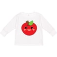 thumbnail image 3 of Inktastic Smiling Apple Boys or Girls Long Sleeve Toddler T-Shirt, 3 of 5