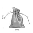 thumbnail image 3 of BalsaCircle 12 Pieces 3" x 4" Silver Satin Favor Bags Party Favors Candy Gift Small Bags, 3 of 5