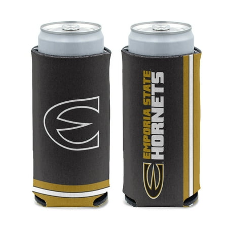 

NCAA Emporia St Hornets Prime 12oz Slim Can Cooler Collapsible