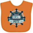 thumbnail image 3 of Inktastic Papa's First Mate Boys or Girls Baby Bib, 3 of 4