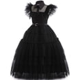thumbnail image 2 of Vestido de malla para niñas, vestido largo para fiestas y actuaciones, vestido para niños, 2 of 4