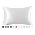 thumbnail image 5 of Pretty Comy Satin Single Pillowcase Zipper Blue 20X26 Inch, 5 of 5