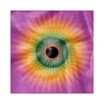 thumbnail image 1 of Eyeball Decorative Napkins Set of 4, Psychedelic Starburst Themed Eye Rainbow Colored Illustration Ornamental Design, Silky Satin Fabric for Brunch Dinner Party, 12", Multicolor, by Ambesonne, 1 of 2