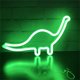 thumbnail image 4 of Letrero luminoso LED de neón con forma de dinosaurio (verde) - 310 x 20 x 185 mm, decoración de pared para habitación infantil, dormitorio, cumpleaños y bodas., 4 of 4