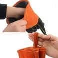 thumbnail image 3 of Guantes profesionales resistentes al calor, cuero extremadamente resistente al fuego con costuras de Kevlar para garantizar la seguridad, diseño flexible, guantes de barbacoa con protección térmica, 3 of 5