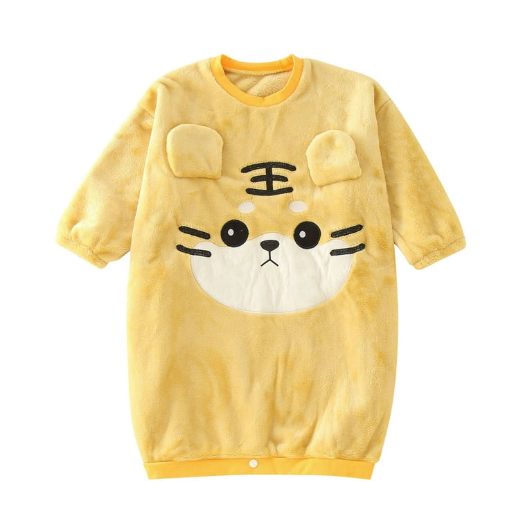 XFHLMJFF Kids Bear Ears Autumn Jumpsuit Kids Cartoon Embroidered