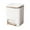 White, variant on Gumesh Small Bathroom Trash Can with Lid Soft Close，Wastebasket Household Large Capacity Foot Kitchen Living Room Bedroom Bathroom Toilet With Lid Drum