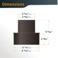 thumbnail image 6 of POWERTEC Dust Collection Reducer 6" OD to 4" OD with 6" Dust Control Flex Cuff  (70362), 6 of 7