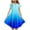 Blue-26, variant on Ugoldhm Girls Casual Flowy Tiered Dress Short Sleeve Crew Neck Gradient Color Summer A-Line Dress 6 Months-15 Years