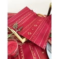 thumbnail image 3 of Fennco Styles Holiday Metallic Snowflake Printed Table Runner 16" W x 72" L - Red Woven Table Cover for Home Décor, Banquet, Family Gathering, Christmas, Special Occasion, 3 of 5