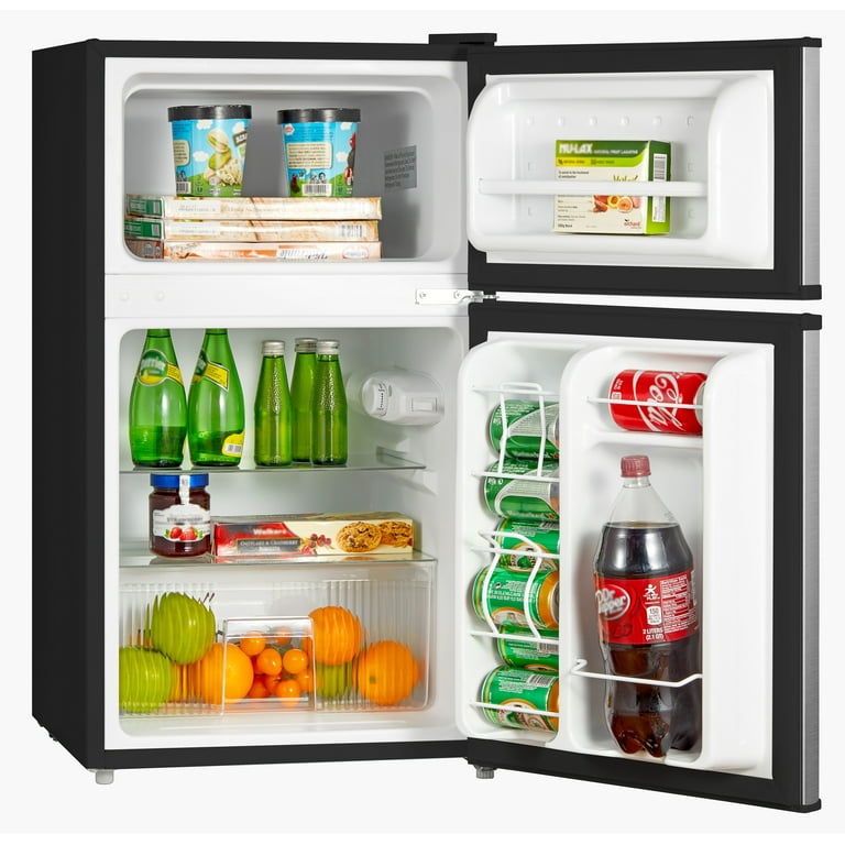 Midea, Refrigerator Freezer, WHD-113FSS1 with Adjustable Shelves