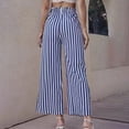 thumbnail image 6 of Women's Wide Leg Pants High Elastic Waisted in The Back Business Work Trousers Long Straight Suit Pants, 6 of 6