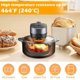 thumbnail image 4 of Olla de silicona para freidora de aire con asa Revestimiento reutilizable para freidora de aire Freidora de aire resistente al calor Cesta de silicona Bandeja redonda para hornear, 4 of 5