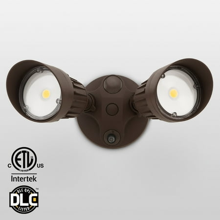 20w Two Head Led Outdoor Security Light Dusk To Dawn Photocell Dlc 20w Two Head Led Outdoor Security Light Dusk To Dawn Photocell Dlc