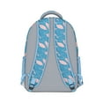 thumbnail image 3 of Cute Baby Blue Shark Waterproof Bookbag - Hand Drawn Marine Life Design, Ergonomic Backpack for Teens with Breathable Mesh Straps, 3 of 5