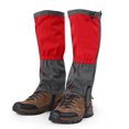thumbnail image 2 of 1 par de polainas impermeables para deportes al aire libre, escalada, senderismo, cubierta para botas y zapatos para adultos, color rojo, 2 of 10