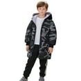 thumbnail image 3 of WhouRiu Boy Winter Coat Camo Print Thickened Warm Thermal Hooded Puffy Waterproof Outerwear Green,Sized 18-24 M, 3 of 4