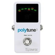 TC Electronic PolyTune 3 Tuner Pedal Chromatic Tuning, White