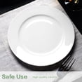 thumbnail image 2 of Porcelain White Salad Plates, Set of 6, 8 Inch, 2 of 8