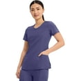 thumbnail image 5 of Infinity Cherokee Round Neck Nurse Scrub Tops for Women with 3 Pockets 360 Stretch & Wrinkle-Resistant 2624A, 5 of 9