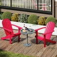 thumbnail image 4 of Costway Patio Adirondack Chair with  Inclined Seat High Backrest & Wide Armrests Red, 4 of 8