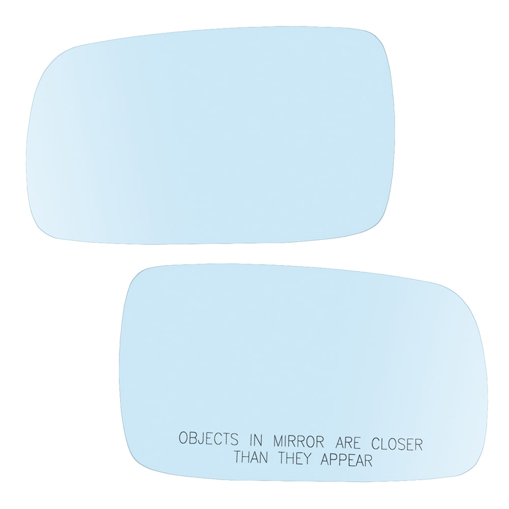 Pair Set Power Side View Mirror Blue Tinted Glass w/Bases Heated Replacement for 3 Series 5 Series 51168250436 51168250439 