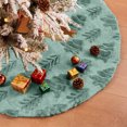 thumbnail image 3 of Sanmadrola Christmas Tree Skirt Sage Green Plush Skirts Christmas Decorations Indoor Xmas Ornaments Holiday Decor for Party, 30in, 3 of 8