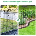 thumbnail image 4 of VINGLI 4PCS Garden Trellis for Climbing Plants,  Plant Trellis Metal Decorate Iron Garden Fence, 43.3”H x 15”W, 4 of 8