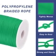 thumbnail image 3 of Unique Bargains 1/16 Inch Polypropylene Rope Braided Ropes, 328ft Nylon Rope for Clothesline, Camping, Outdoor, Dark Green, 3 of 6