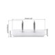 thumbnail image 2 of Clavo deslizante para patas de muebles, almohadilla protectora cuadrada para patas de sillas y mesas 31mm x 12mm plástico 40pcs, 2 of 4