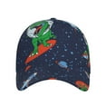 thumbnail image 2 of Haiem Dinosaur Astronaut Space Surfing Baseball Cap Dad Hat Cotton Soft Adjustable Fashion Hats for Men Women Unisex Style Headwear, 2 of 9