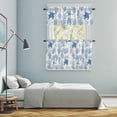 thumbnail image 6 of Summer Ocean Kitchen Curtains Valances and Tiers Set of 3 Blue Coral and Sea Turtle Tier Curtains and Valance with Rod Pocket for Small Windows, 27.5"x36", 6 of 9