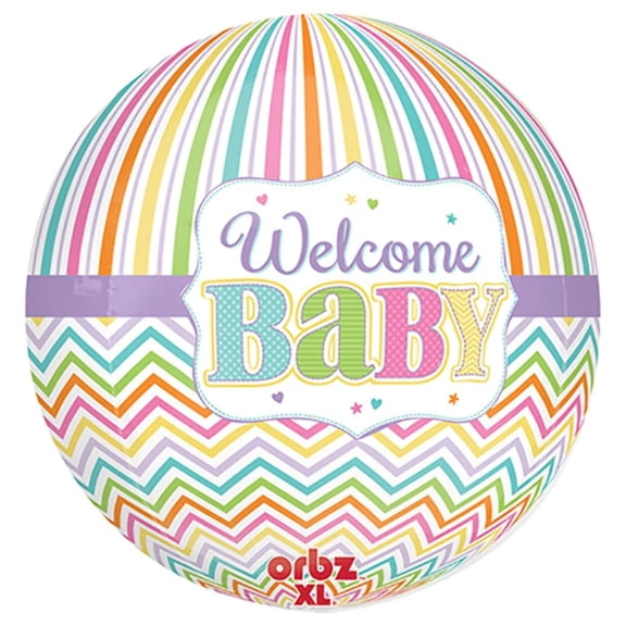 16 inch BABY BRIGHTS ORBZ •  Long Lasting Orbz Spherical Balloon • Party Supplies Decorations
