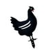 thumbnail image 1 of Inteprter Estaca de jardín, estaca de arte, césped acrílico hueco, resistente al agua, jardín, pollo, pato/forma de Animal, decoración de estaca, Decoración del hogar Un jardín, 1 of 6