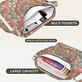 thumbnail image 3 of Boho Chic Paisley Mandala Tote Spacious Multi-Pocket Versatile Shopper Bag, 3 of 4