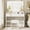 White, variant on LUCKLIFE White Vanity Desk with Mirror and Lights, 5 Drawers & Charging Station, Vanity Table and Chair Set