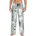 thumbnail image 2 of Goofa African Animals Printed Soft Pajama Pants for Men, Wide Leg Comfy Casual Lounge Yoga Pants-XX-Large, 2 of 9