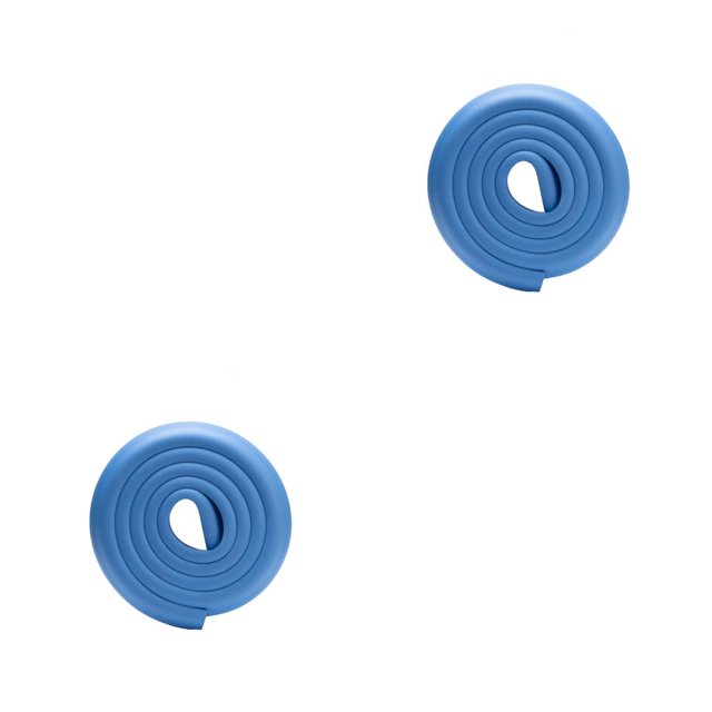 Advancent 3 piezas de protectores de ángulo de espesar seguridad 2 metros de longitud cubiertas de esquinas en forma de L DIY tira de Azul 2piezas