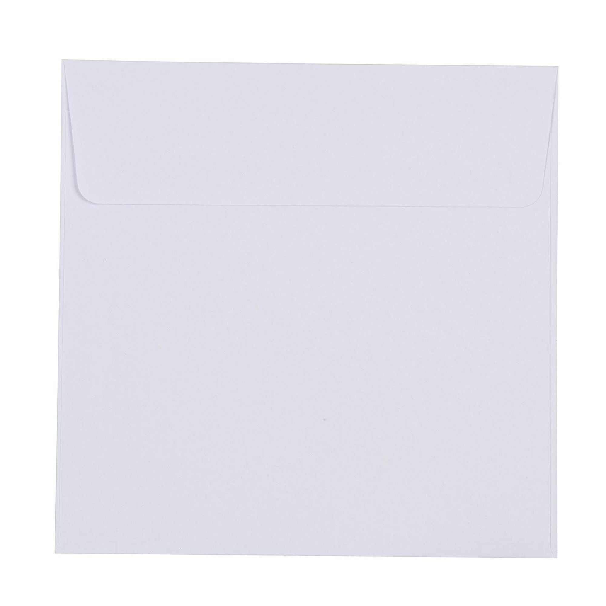 Square White Envelopes 50Pack Bright White Square Flap Envelopes