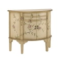 thumbnail image 3 of Christopher Knight Home Vintage Hand-Painted Half Moon Accent Storage Cabinet with Floral Design, Antique Cream, 3 of 11
