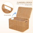 thumbnail image 2 of Cajas Cesta De Almacenamiento Tejida Cubos Cesta De Juguetes Para El Hogar Cestas De Almacenamiento De Mimbre Cesta Tejida Para Almacenamiento Con Tapa Cesta De, 2 of 9