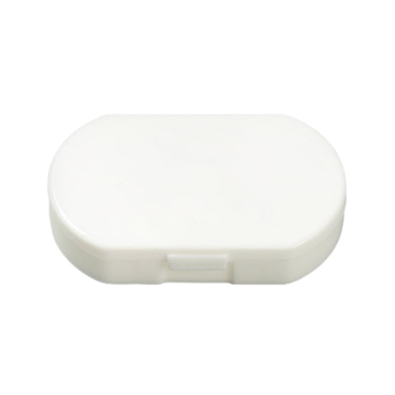Leodye 1PCS 3-Compartment Vitamin Organizer Transparent Compact Portable Daily Travel Morning Noon Night Pill Storage Box -2.36*1.57*0.5in